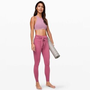 Lululemon Align Special Edition Pant 28" *Wrap Waist Moss Rose Size 6